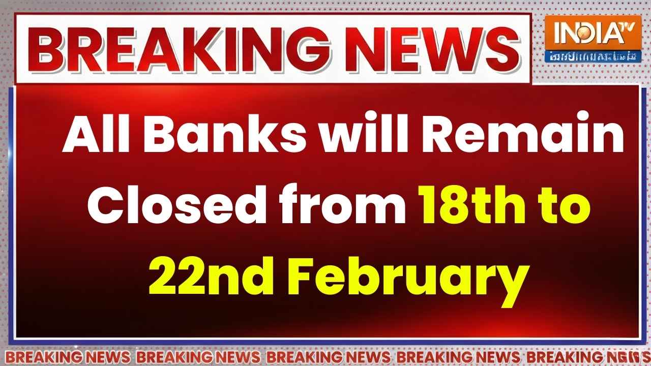 Bank Holiday Alert: RBI Shuts All Branches from 18–22 February 2026 Here the Reason