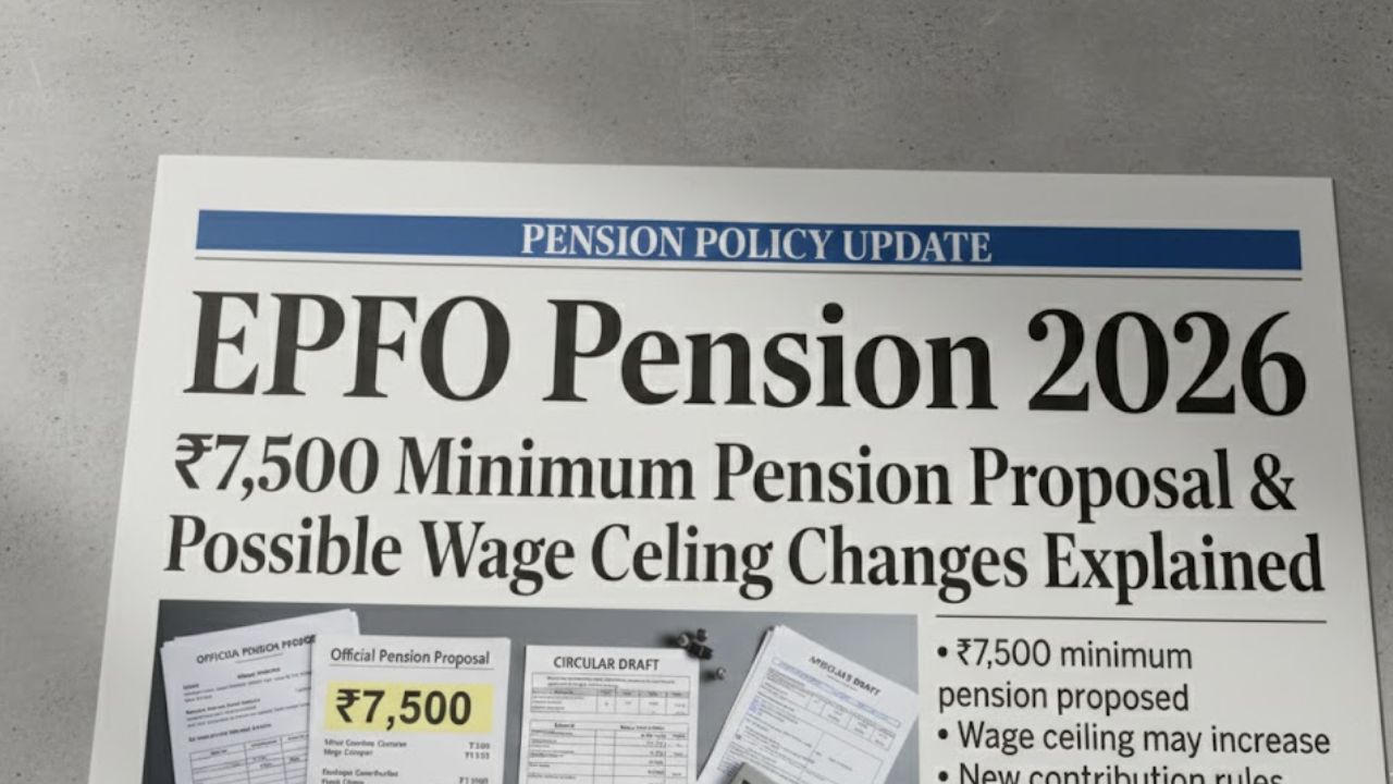 Big Relief for Retirees? EPFO ₹7,500 Minimum Pension Plan & Wage Ceiling Hike in 2026 Explained!