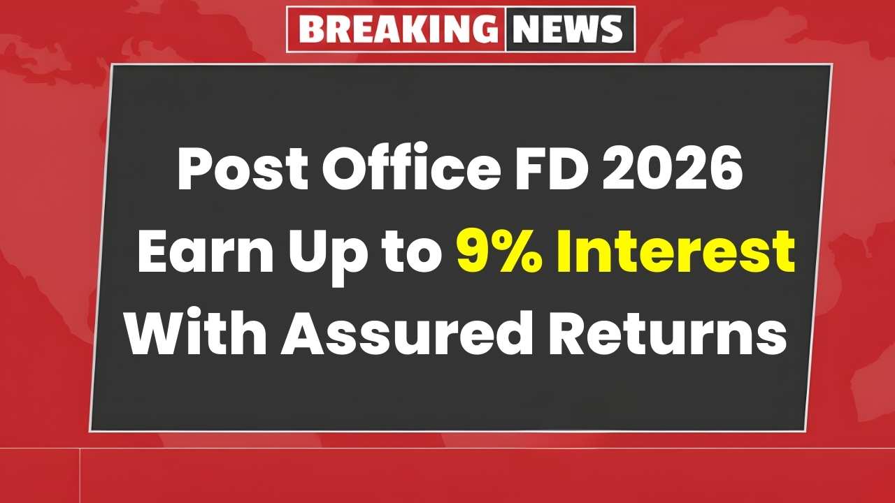 Post Office FD 2026: Earn Up to 9% Interest With Assured Returns & Safe Investment Option